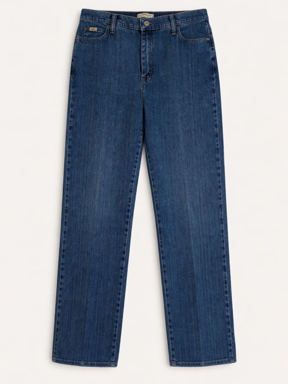 Lee Women’s Size 12 Long - On Waist - Straight Leg Jeans - Classic Blue Denim - Picture 3 of 11